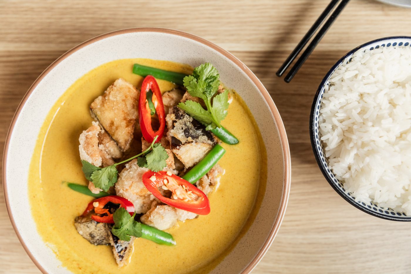 Delicious Asian food served at Mr Good Guy